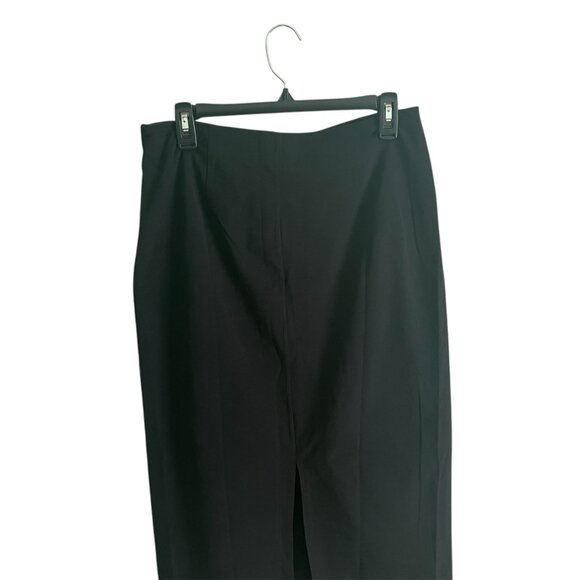 Mango MNG NWT Black Formal Pencil Skirt Back Slit Office Professional Size Large - Picture 10 of 12